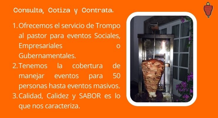 Trompo al pastor a domicilio